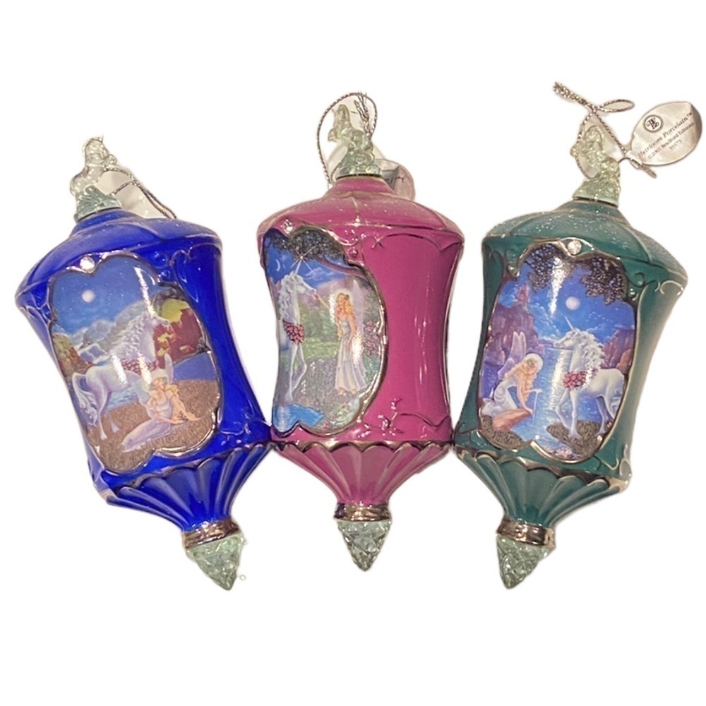 Bradford Edition 2001 Joyce Patti Moonlit Trail
3 Piece Ornament Collection